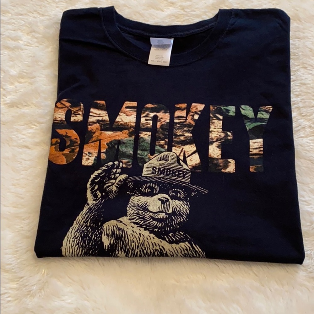 Smokey the Bear Camo Men’s Tee XXXL 4XL 420